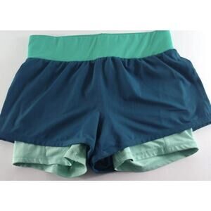 Teal Fabletics Olesia Shorts Medium Womens Activewear Running Workout Fitness
